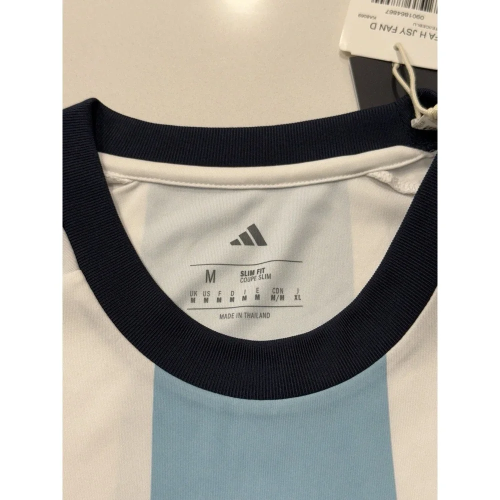Adidas Argentina 2026 Fan Jersey KA8069 White Ice Blue Mens Medium NWT